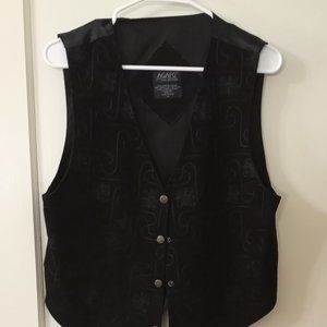 Vintage Agapo Collection Leather Vest - Size M